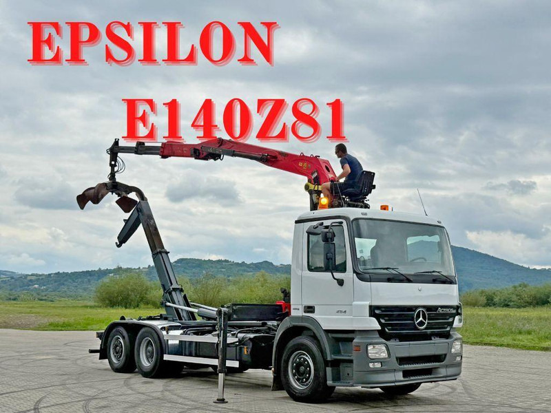 Mercedes-Benz ACTROS 2541 ABROLLKIPPER EPSILON E140Z81 TOP - Hook lift truck, Crane truck: picture 1 Mercedes-Benz ACTROS 2541 ABROLLKIPPER EPSILON E140Z81 TOP - Hook lift truck, Crane truck: picture 1
