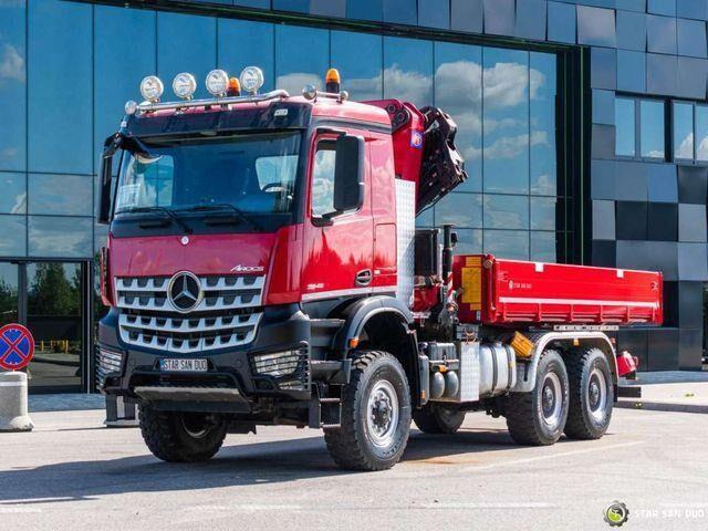 Tipper, Crane truck Mercedes-Benz AROCS 3345 6x6 HMF 3220 K hds Crane tipper: picture 7 Tipper, Crane truck Mercedes-Benz AROCS 3345 6x6 HMF 3220 K hds Crane tipper: picture 7