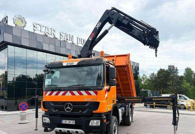 Mercedes-Benz Actros 1841 AK 4x4 Hiab 288E-7 Crane Kipper - Tipper, Crane truck: picture 4 Mercedes-Benz Actros 1841 AK 4x4 Hiab 288E-7 Crane Kipper - Tipper, Crane truck: picture 4