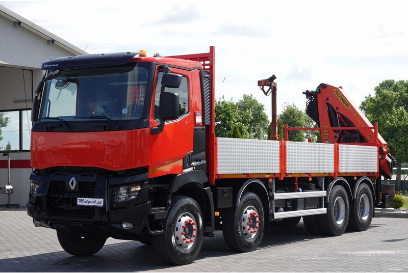 Dropside/ Flatbed truck, Crane truck Renault C 430 / 8x4 / SKRZYNIOWY 7 M + HDS PALFINGER PK 24001-K C / WYSÓ: picture 14 Dropside/ Flatbed truck, Crane truck Renault C 430 / 8x4 / SKRZYNIOWY 7 M + HDS PALFINGER PK 24001-K C / WYSÓ: picture 14