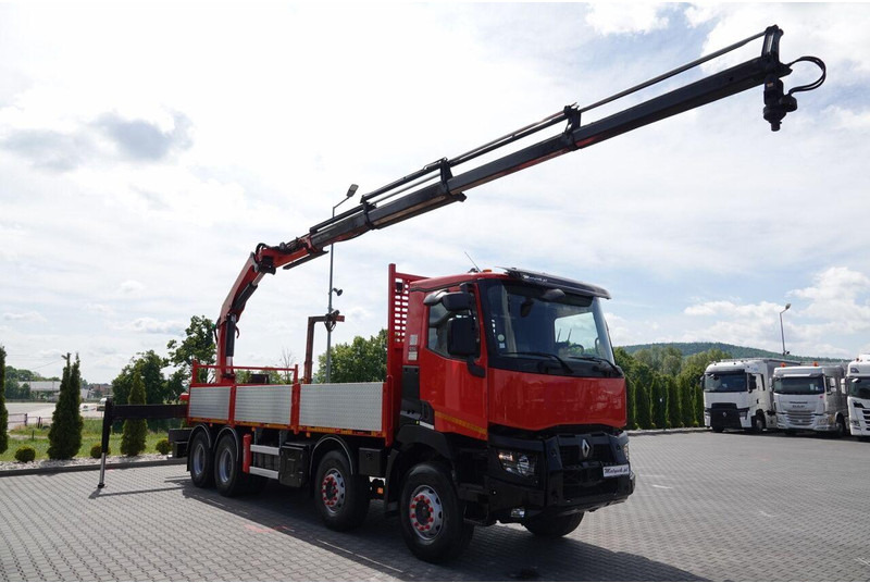 Dropside/ Flatbed truck, Crane truck Renault C 430 / 8x4 / SKRZYNIOWY 7 M + HDS PALFINGER PK 24001-K C / WYSÓ: picture 10 Dropside/ Flatbed truck, Crane truck Renault C 430 / 8x4 / SKRZYNIOWY 7 M + HDS PALFINGER PK 24001-K C / WYSÓ: picture 10