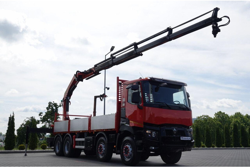 Dropside/ Flatbed truck, Crane truck Renault C 430 / 8x4 / SKRZYNIOWY 7 M + HDS PALFINGER PK 24001-K C / WYSÓ: picture 11 Dropside/ Flatbed truck, Crane truck Renault C 430 / 8x4 / SKRZYNIOWY 7 M + HDS PALFINGER PK 24001-K C / WYSÓ: picture 11