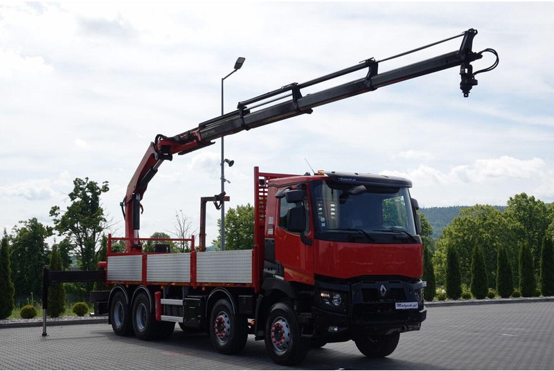 Dropside/ Flatbed truck, Crane truck Renault C 430 / 8x4 / SKRZYNIOWY 7 M + HDS PALFINGER PK 24001-K C / WYSÓ: picture 12 Dropside/ Flatbed truck, Crane truck Renault C 430 / 8x4 / SKRZYNIOWY 7 M + HDS PALFINGER PK 24001-K C / WYSÓ: picture 12