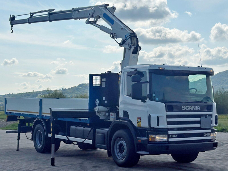 Scania 114 G 340 * PRITSCHE 7,00m * EFFER 210 3S + FUNK - Dropside/ Flatbed truck, Crane truck: picture 2 Scania 114 G 340 * PRITSCHE 7,00m * EFFER 210 3S + FUNK - Dropside/ Flatbed truck, Crane truck: picture 2