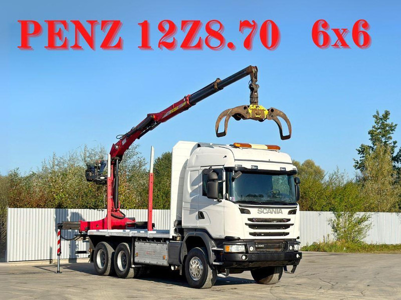 Scania G490 - Timber truck, Crane truck: picture 1 Scania G490 - Timber truck, Crane truck: picture 1
