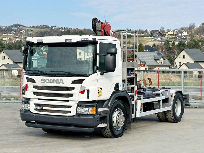 Scania P 250 * HMF 635 K2 + FUNK * TOPZUSTAND - Tipper, Crane truck: picture 2 Scania P 250 * HMF 635 K2 + FUNK * TOPZUSTAND - Tipper, Crane truck: picture 2