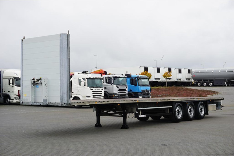Schmitz Cargobull PLATFORMA / MULTI LOCK / OŚ PODNOSZONA - Dropside/ Flatbed semi-trailer: picture 1 Schmitz Cargobull PLATFORMA / MULTI LOCK / OŚ PODNOSZONA - Dropside/ Flatbed semi-trailer: picture 1