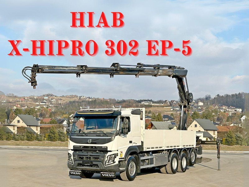 Volvo FMX 460 HIAB X - HIPRO 302 EP - 5 + FUNK/ 8x4 - Dropside/ Flatbed truck, Crane truck: picture 1 Volvo FMX 460 HIAB X - HIPRO 302 EP - 5 + FUNK/ 8x4 - Dropside/ Flatbed truck, Crane truck: picture 1