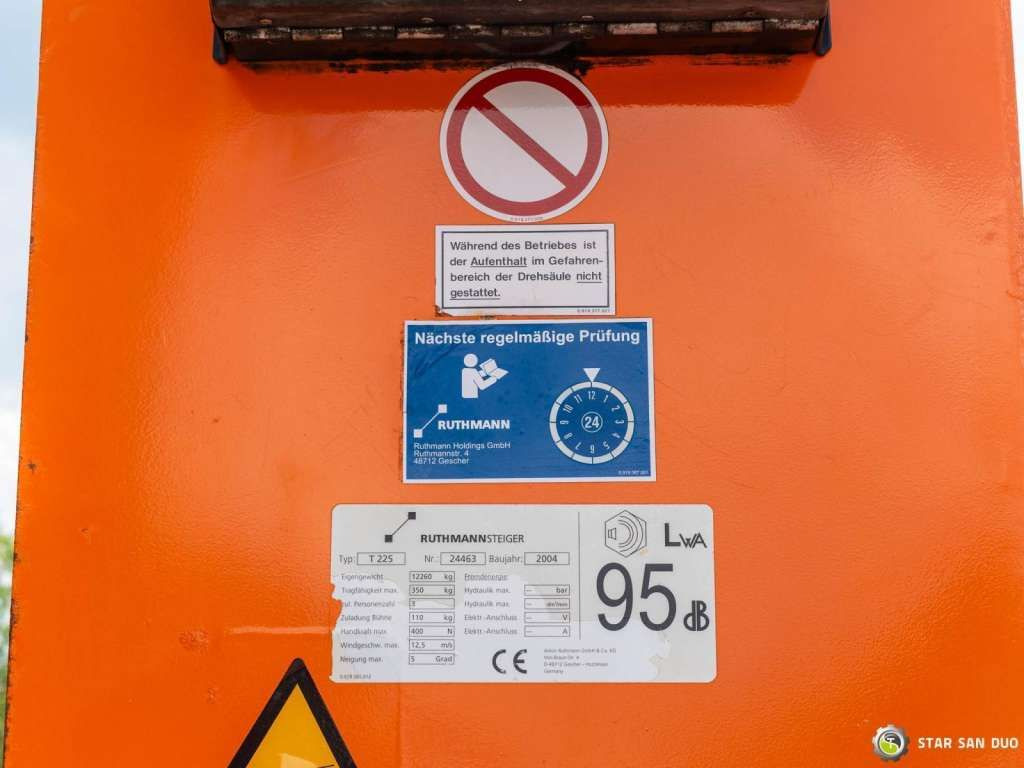 Truck mounted aerial platform Iveco  CURSOR 240 4x4 RUTHMANN T225 22,5 Meters Lift: picture 24