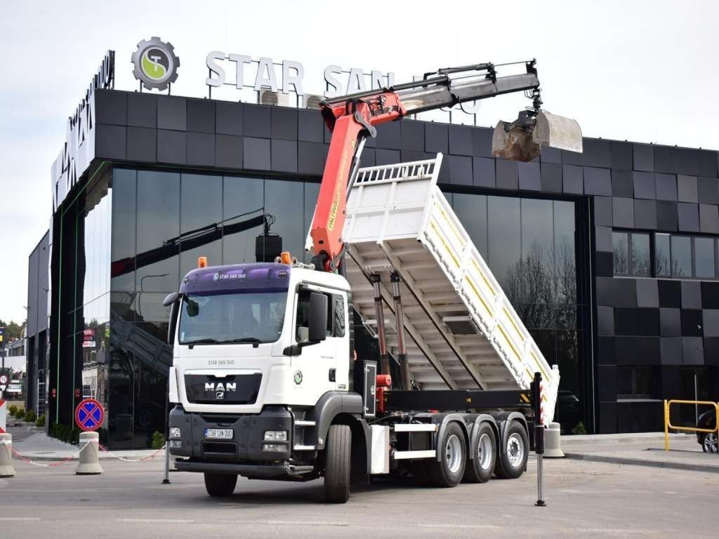 MAN TGS 35.400 8X4 PALFINGER PK 33002 CRANE KIPPER - Crane truck, Tipper: picture 1 MAN TGS 35.400 8X4 PALFINGER PK 33002 CRANE KIPPER - Crane truck, Tipper: picture 1
