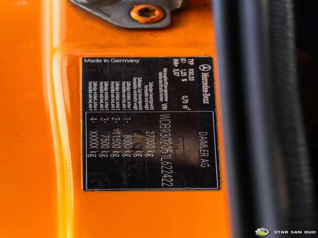 Crane truck Mercedes-Benz  ACTROS 2541 6x2 Palfinger PK 34002  Crane Winch: picture 12