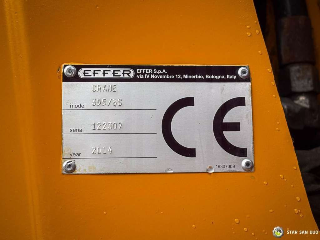 Crane truck Volvo  FM 450 6x2 EFFER 395/8S Euro 6  Crane Winch: picture 16