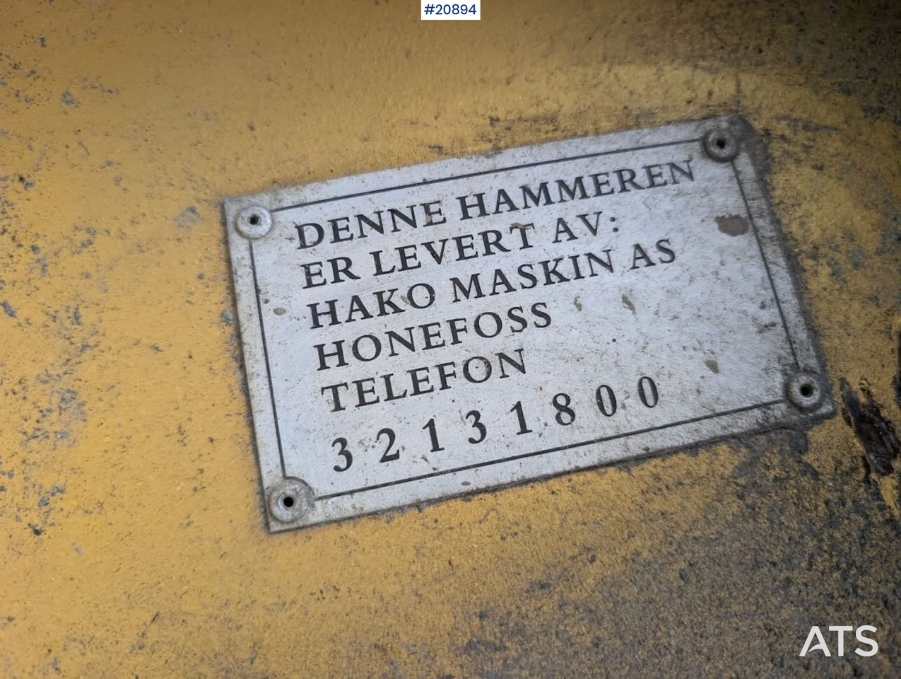 Hydraulic hammer for Construction machinery Giant GT200: picture 12