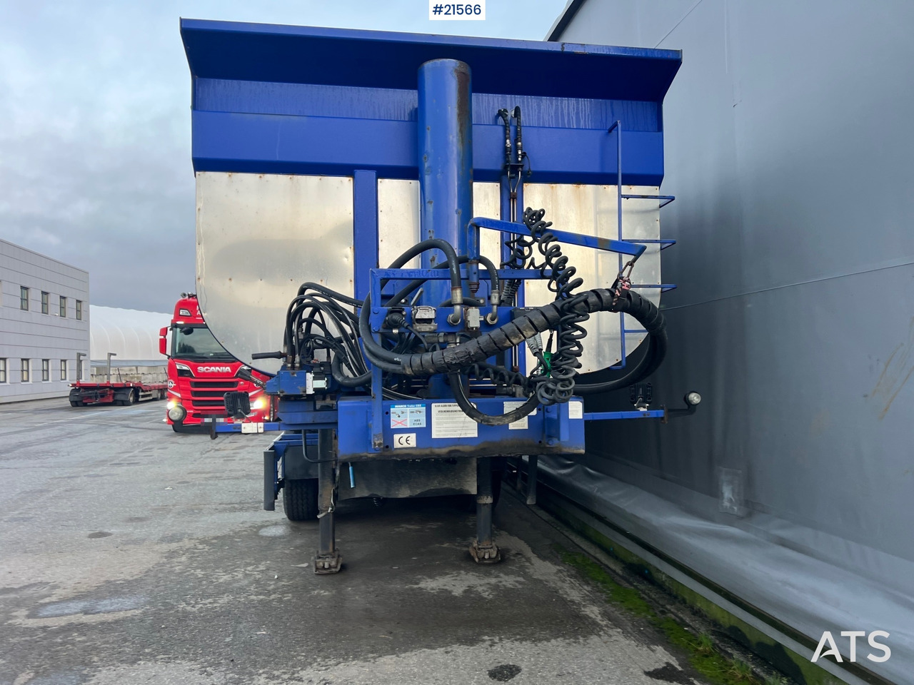 Tipper trailer Langendorf 3 akslet asfaltsemi m/ Hydraulsik kapell: picture 15