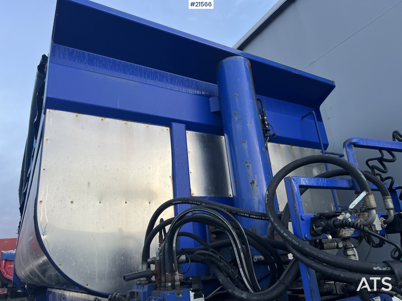 Tipper trailer Langendorf 3 akslet asfaltsemi m/ Hydraulsik kapell: picture 14