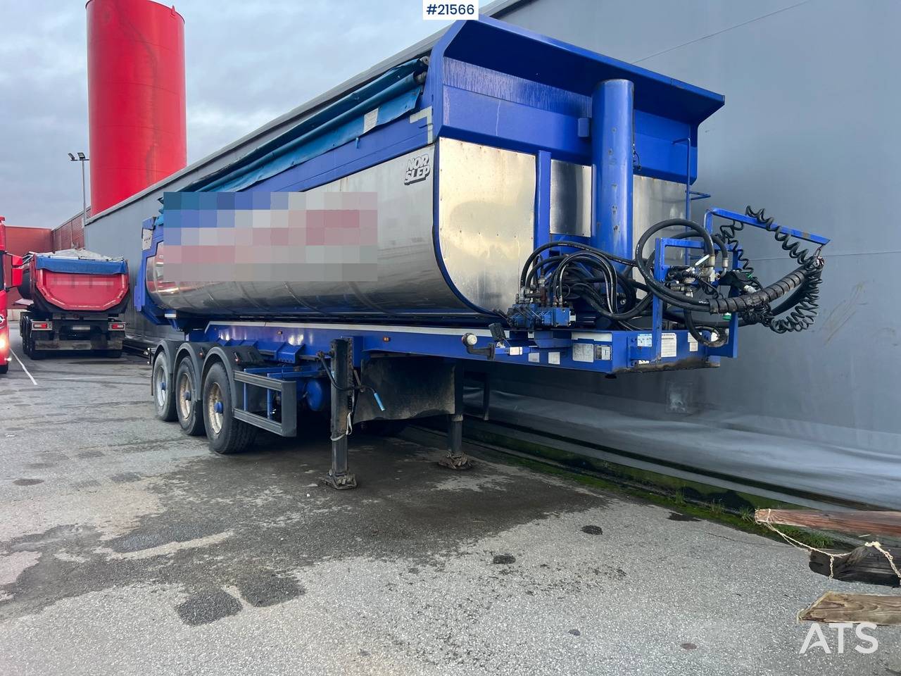 Tipper trailer Langendorf 3 akslet asfaltsemi m/ Hydraulsik kapell: picture 20