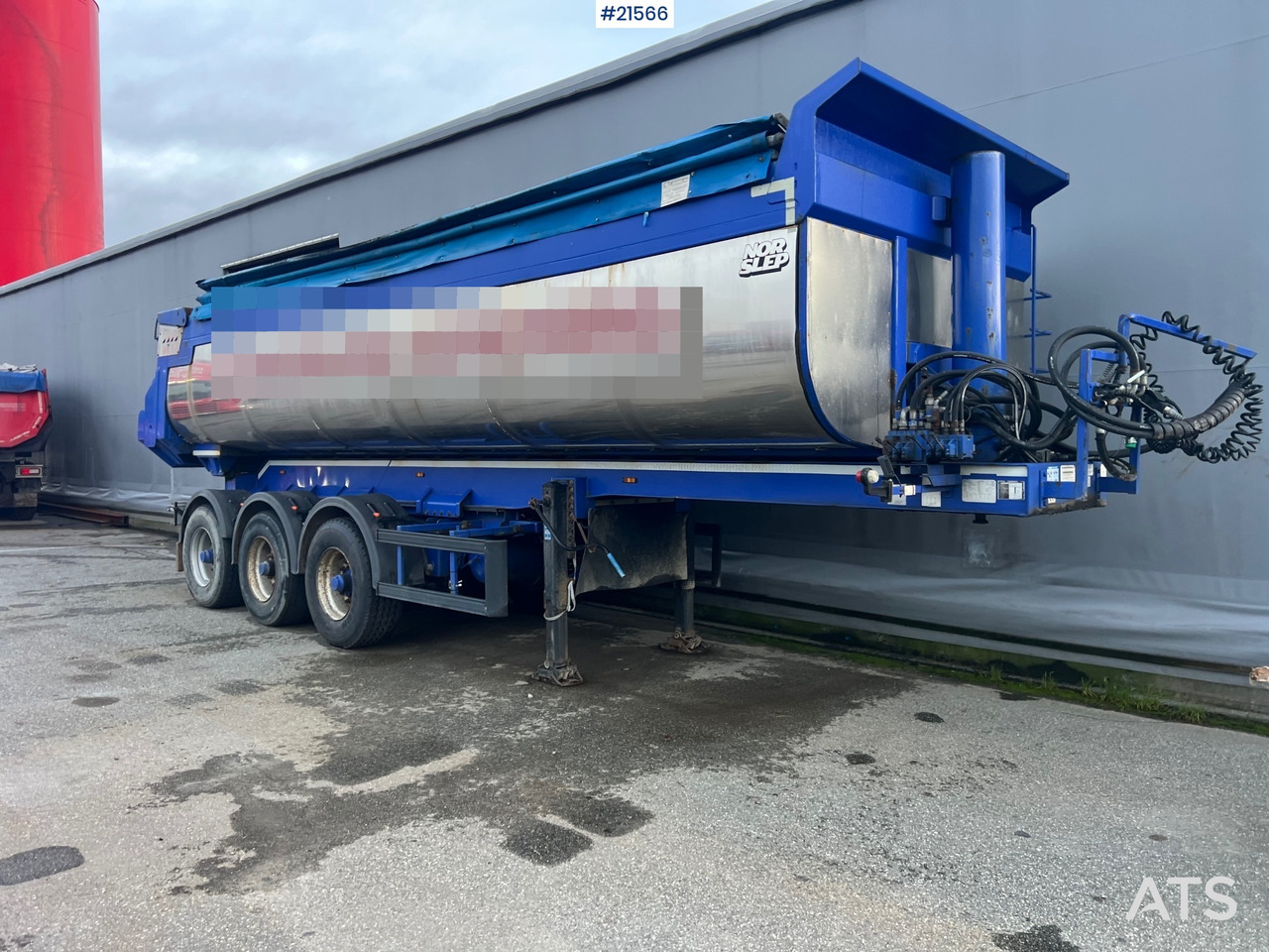 Tipper trailer Langendorf 3 akslet asfaltsemi m/ Hydraulsik kapell: picture 23