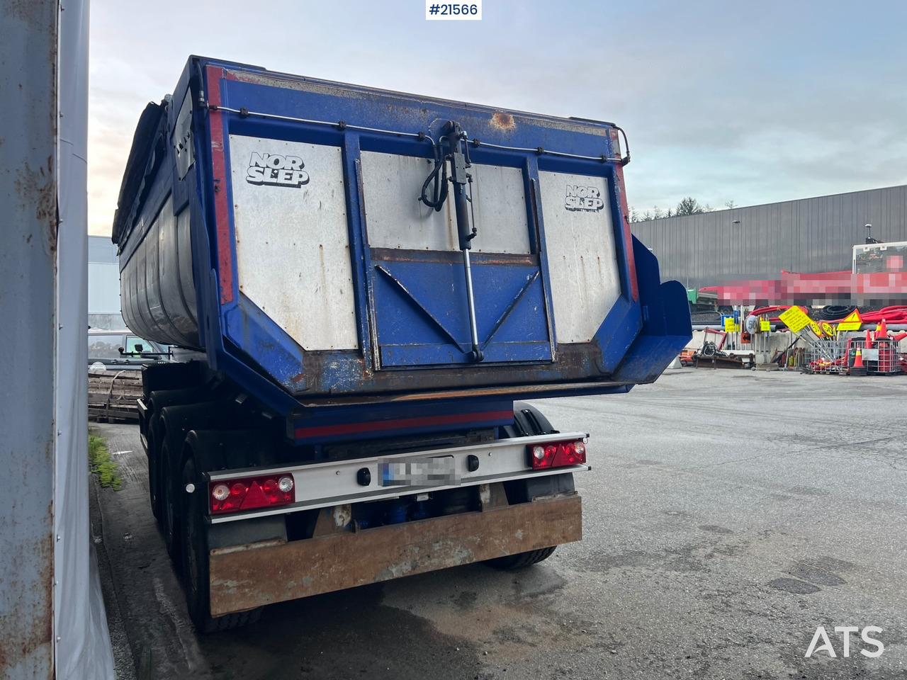 Tipper trailer Langendorf 3 akslet asfaltsemi m/ Hydraulsik kapell: picture 7