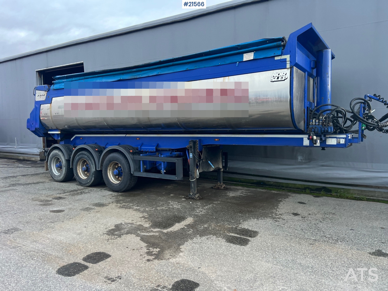 Tipper trailer Langendorf 3 akslet asfaltsemi m/ Hydraulsik kapell: picture 25