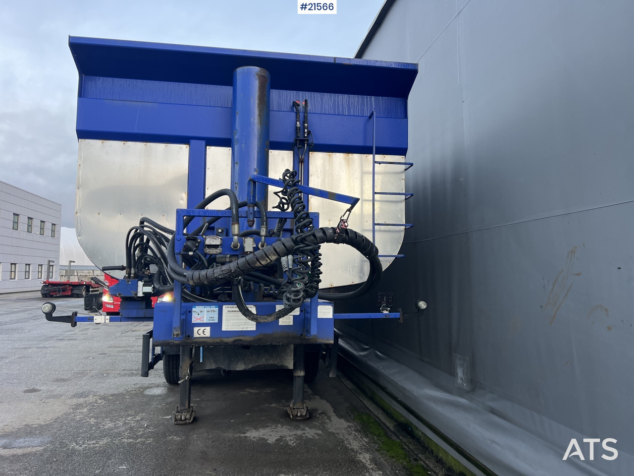 Tipper trailer Langendorf 3 akslet asfaltsemi m/ Hydraulsik kapell: picture 12