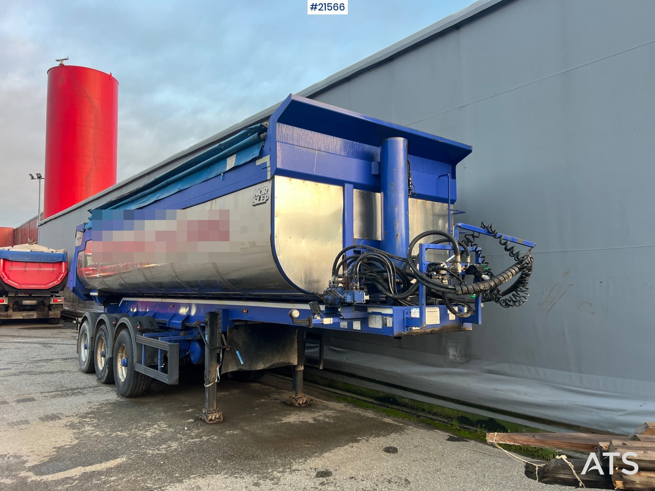 Tipper trailer Langendorf 3 akslet asfaltsemi m/ Hydraulsik kapell: picture 22