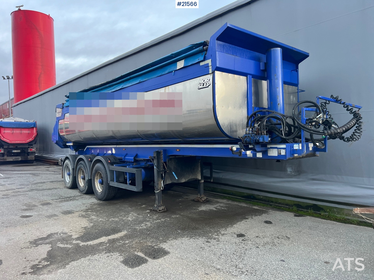 Tipper trailer Langendorf 3 akslet asfaltsemi m/ Hydraulsik kapell: picture 21