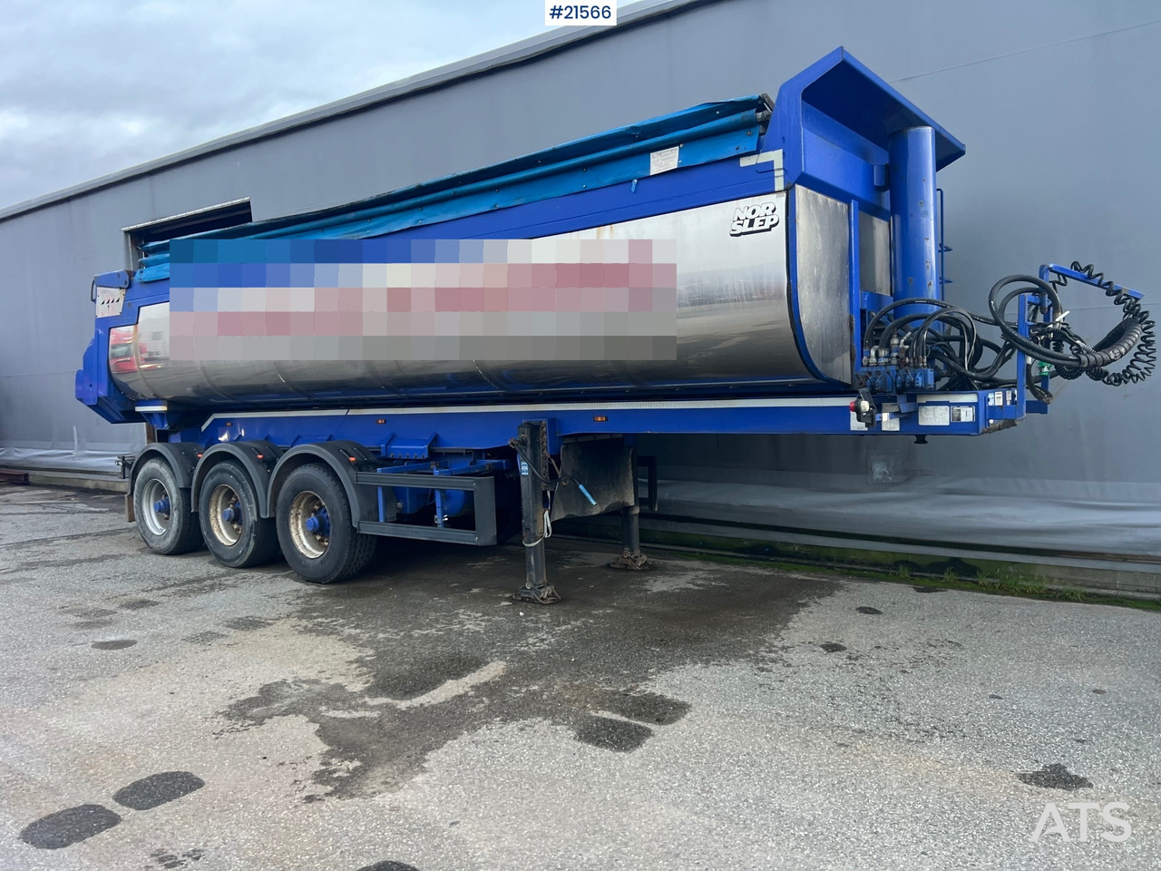 Tipper trailer Langendorf 3 akslet asfaltsemi m/ Hydraulsik kapell: picture 24