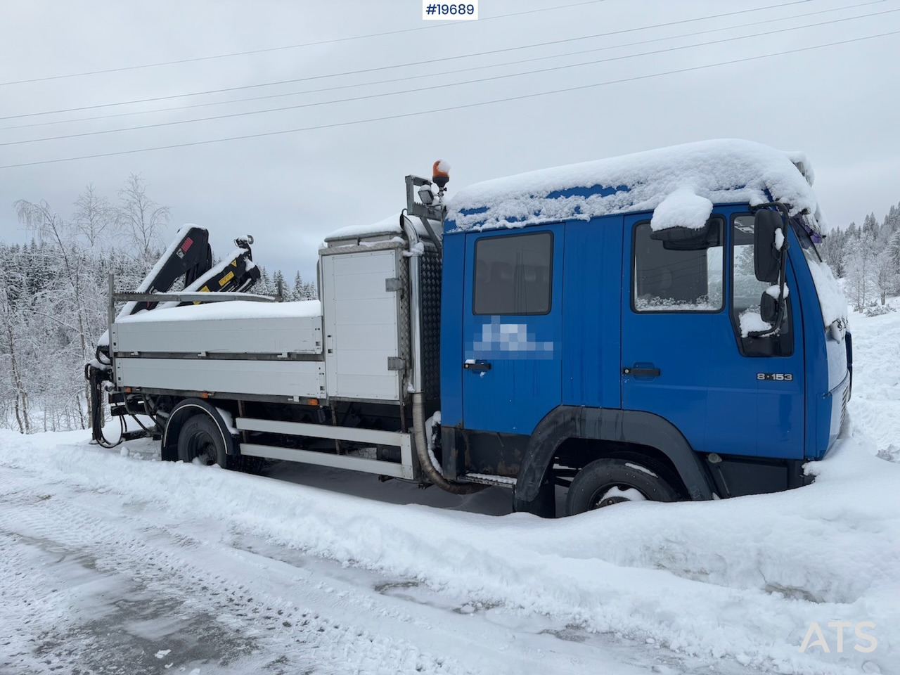 MAN 8.153 - Crane truck, Dropside/ Flatbed truck: picture 2 MAN 8.153 - Crane truck, Dropside/ Flatbed truck: picture 2