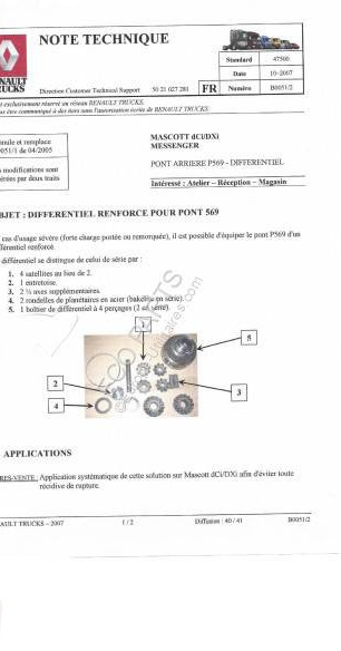 Renault Mascott - Differential gear for Van: picture 2 Renault Mascott - Differential gear for Van: picture 2