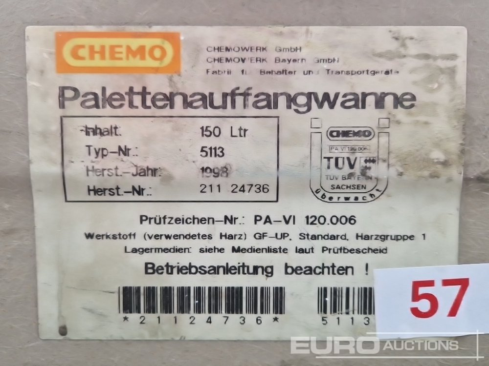 Construction equipment 150 Litre Palette Drainage Stand: picture 6