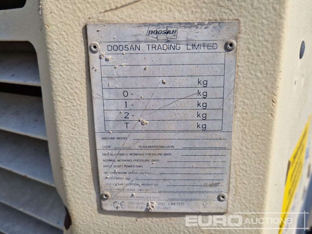 Air compressor 2015 Doosan 12/254 880CFM: picture 25 Air compressor 2015 Doosan 12/254 880CFM: picture 25