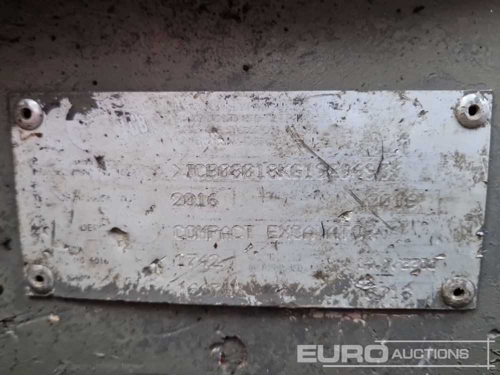 2016 JCB 8018 - Mini excavator: picture 2 2016 JCB 8018 - Mini excavator: picture 2