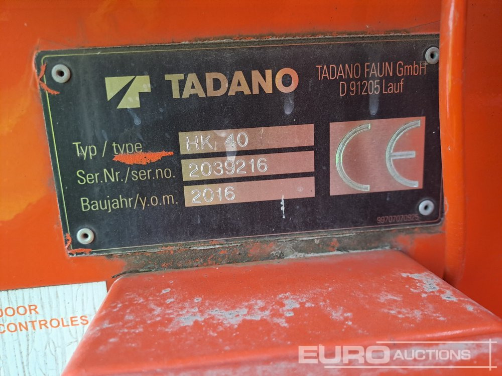 2016 Tadano Faun HK40 - Mobile crane: picture 5 2016 Tadano Faun HK40 - Mobile crane: picture 5