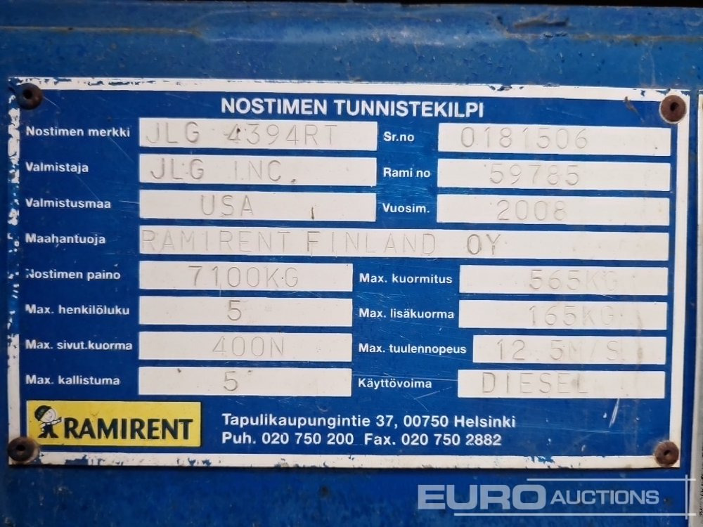 Aerial platform JLG 4394RT: picture 27