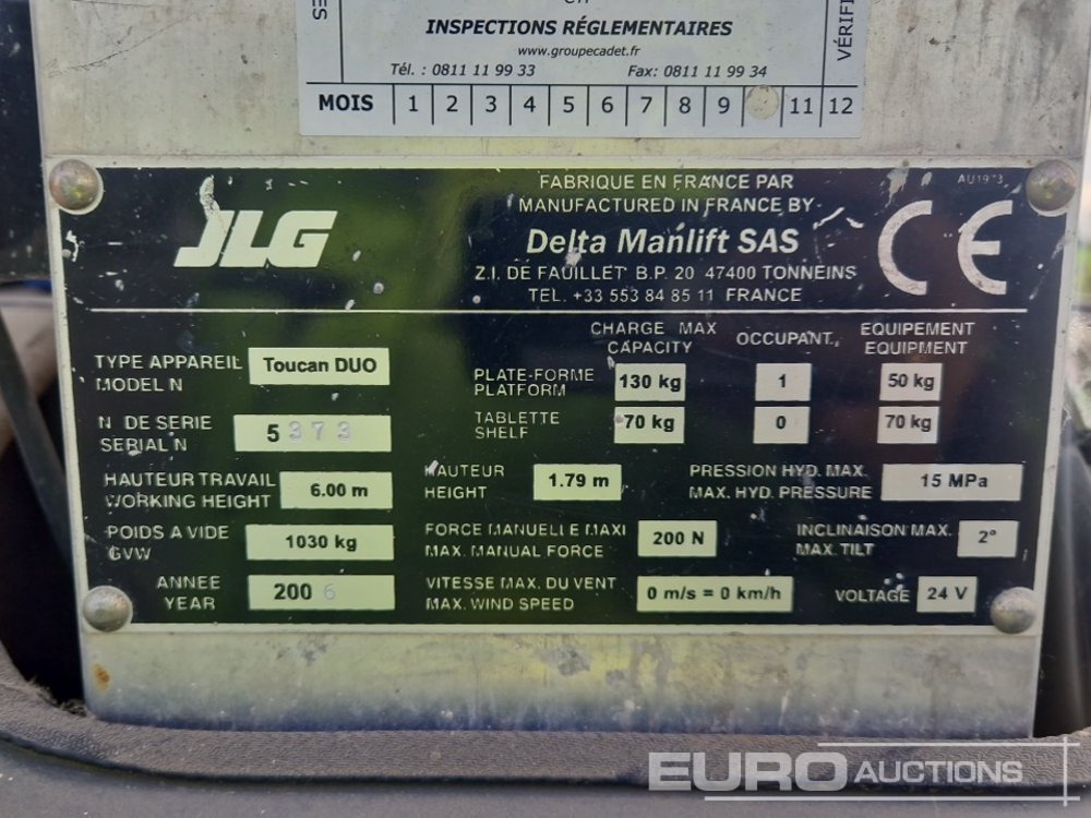 Vertical mast lift JLG TOUCAN DUO: picture 16