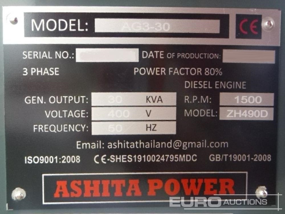 Generator set Unused Ashita Power AG3-30: picture 15 Generator set Unused Ashita Power AG3-30: picture 15
