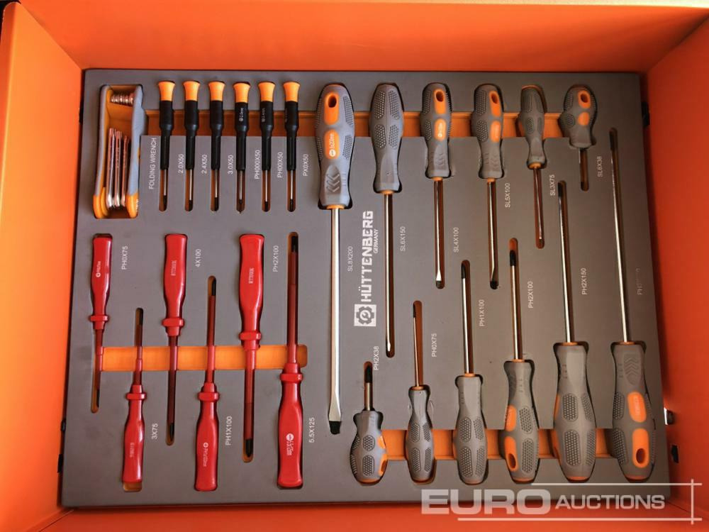 Workshop equipment Unused Hüttenberg Tool Trolley, 6 Drawers with Tools: picture 7