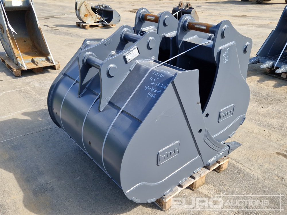 Unused Strickland 48" 24", 18" Digging Buckets, 65mm Pin to suit Hitachi ZX130 (3 of) - Bucket: picture 3 Unused Strickland 48" 24", 18" Digging Buckets, 65mm Pin to suit Hitachi ZX130 (3 of) - Bucket: picture 3