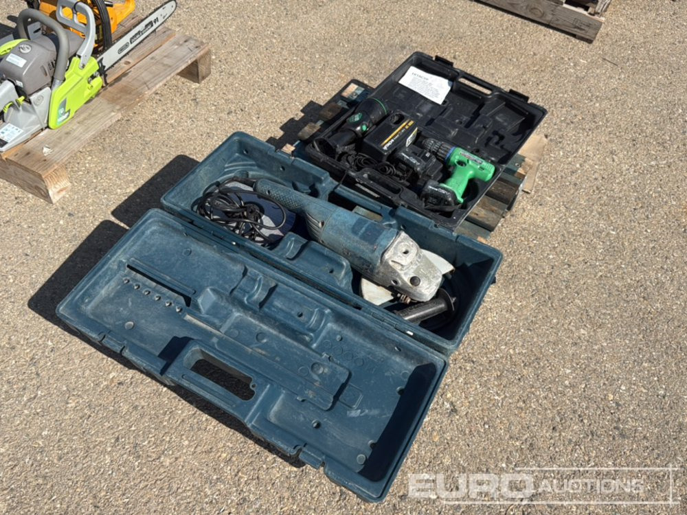 Pallet of (Hitachi) Cordless Drill & 230mm (Bosh) Angle Grinder - Construction equipment: picture 2 Pallet of (Hitachi) Cordless Drill & 230mm (Bosh) Angle Grinder - Construction equipment: picture 2