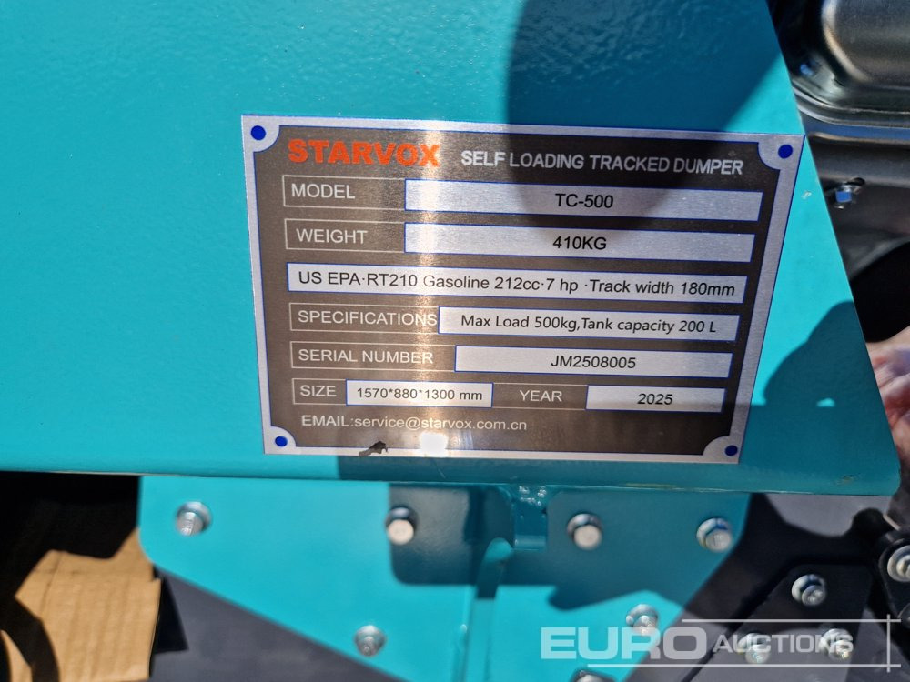 Crawler dumper Unused 2025 STARVOX TC-500: picture 19
