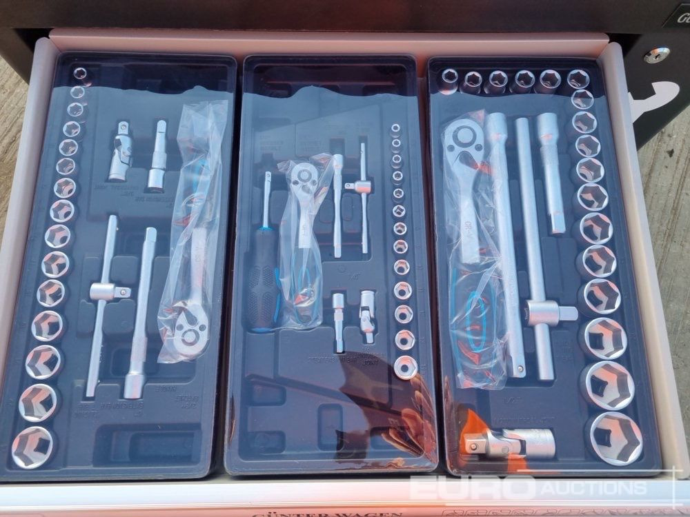 Workshop equipment Unused Germany Tools Tools Trolley, 220Pcs, Complete with Tools, 6 Drawers  / Carro Porta Herramientas Completo, 6 Cajones: picture 8
