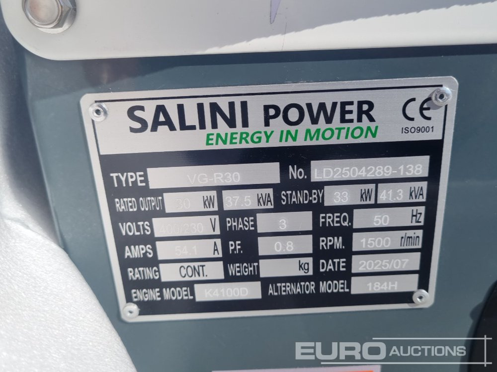 Generator set Unused Salini VG-R30: picture 10 Generator set Unused Salini VG-R30: picture 10