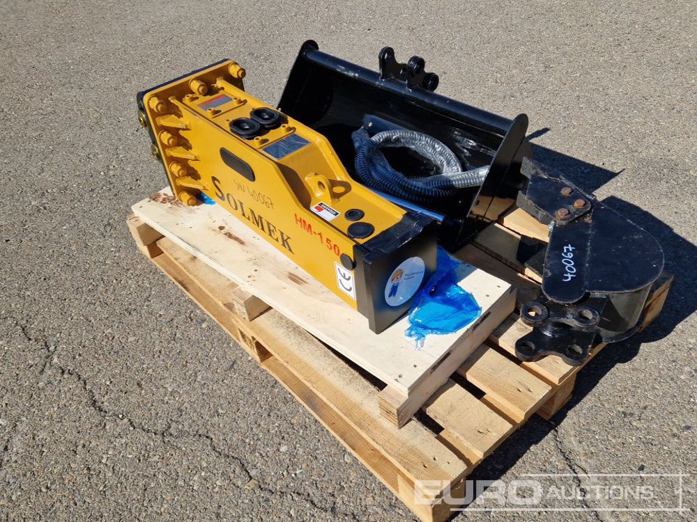 Unused Set of 30" Ditching, 8" Digging Bucket, Hydraulic Breaker to suit JPC Excavator / Conjunto Cazos de 800mm y 200mm y Martillo Solmek HM-150para Excavadora JPC - Bucket: picture 3 Unused Set of 30" Ditching, 8" Digging Bucket, Hydraulic Breaker to suit JPC Excavator / Conjunto Cazos de 800mm y 200mm y Martillo Solmek HM-150para Excavadora JPC - Bucket: picture 3