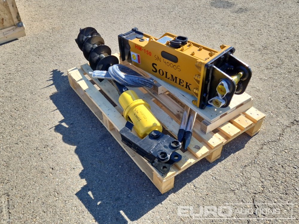 Unused Set of Hydraulic Breaker Solmek HM 150, Auger to suit 1.5 - 4.5 Ton Excavator to suit JPC Excavator / Conjunto Martillo Solmek HM-150 y Ahollador para Excavarota de 1,5 - 4,5 Ton para Excavador - Bucket: picture 3 Unused Set of Hydraulic Breaker Solmek HM 150, Auger to suit 1.5 - 4.5 Ton Excavator to suit JPC Excavator / Conjunto Martillo Solmek HM-150 y Ahollador para Excavarota de 1,5 - 4,5 Ton para Excavador - Bucket: picture 3