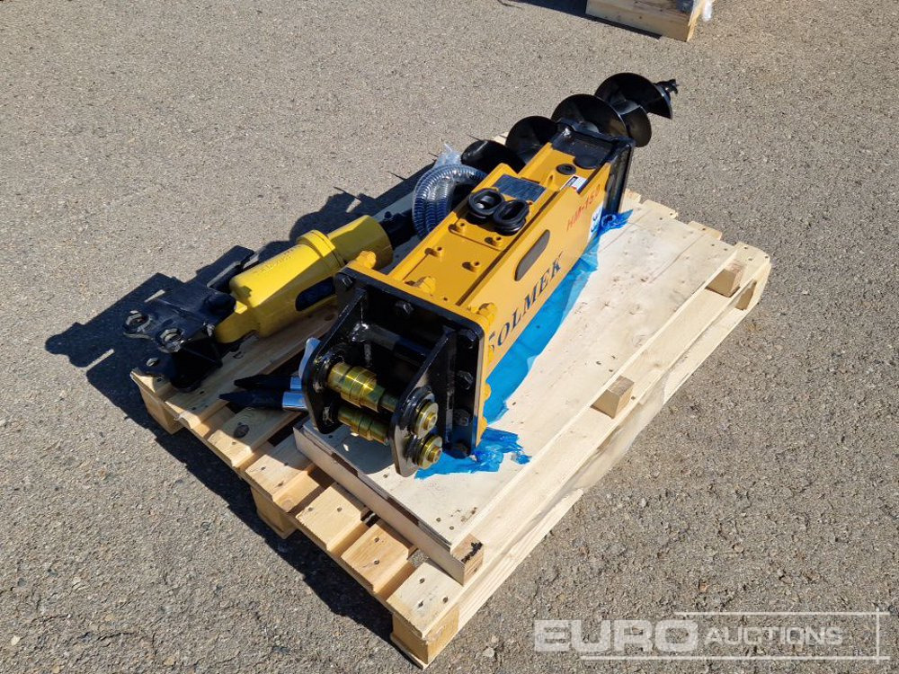 Unused Set of Hydraulic Breaker Solmek HM 150, Auger to suit 1.5 - 4.5 Ton Excavator to suit JPC Excavator / Conjunto Martillo Solmek HM-150 y Ahollador para Excavarota de 1,5 - 4,5 Ton para Excavador - Bucket: picture 5 Unused Set of Hydraulic Breaker Solmek HM 150, Auger to suit 1.5 - 4.5 Ton Excavator to suit JPC Excavator / Conjunto Martillo Solmek HM-150 y Ahollador para Excavarota de 1,5 - 4,5 Ton para Excavador - Bucket: picture 5