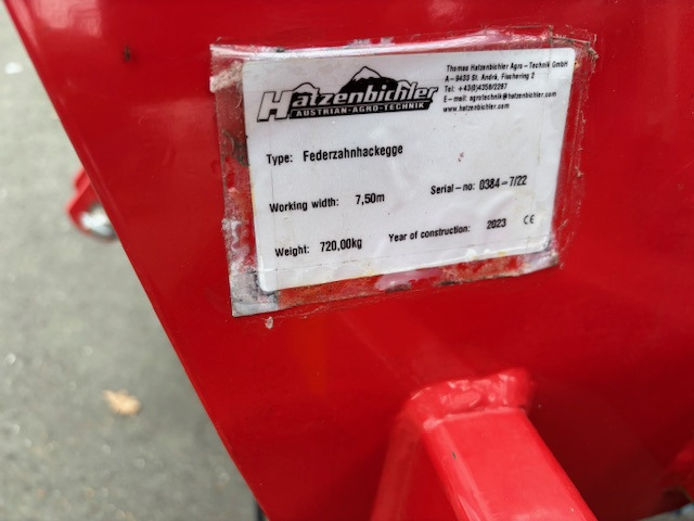 Hatzenbichler Federzahnhackegge 750 - Soil tillage equipment: picture 2 Hatzenbichler Federzahnhackegge 750 - Soil tillage equipment: picture 2