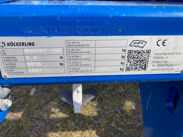 Köckerling Quadro 400 - Cultivator: picture 2 Köckerling Quadro 400 - Cultivator: picture 2