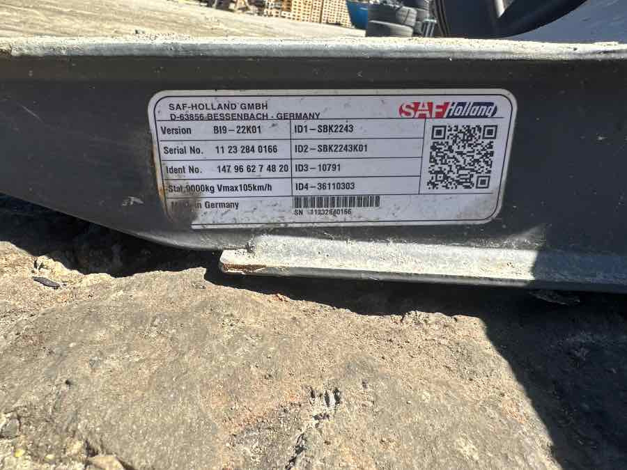 EKERI TRAILER AXLE SAF BI9-22K01 - Axle and parts for Trailer: picture 3 EKERI TRAILER AXLE SAF BI9-22K01 - Axle and parts for Trailer: picture 3
