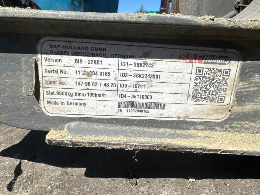 EKERI TRAILER AXLE SAF BI9-22K01 - Axle and parts for Trailer: picture 4 EKERI TRAILER AXLE SAF BI9-22K01 - Axle and parts for Trailer: picture 4