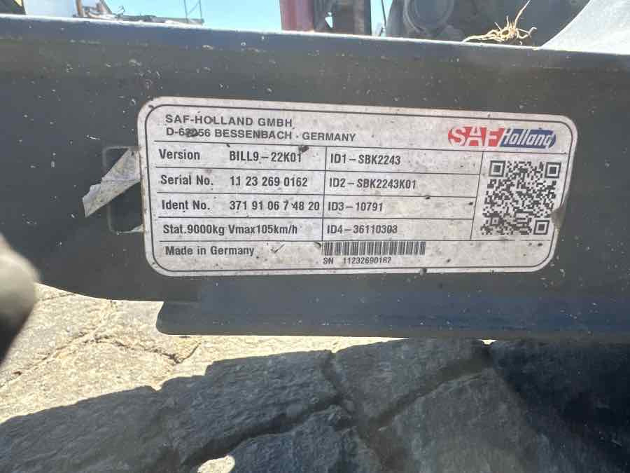 EKERI TRAILER AXLE SAF BILL9-22K01 - Axle and parts for Trailer: picture 3 EKERI TRAILER AXLE SAF BILL9-22K01 - Axle and parts for Trailer: picture 3